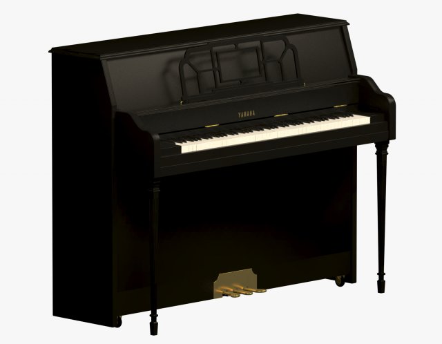 yamaha upright piano Modelo 3D .c4d .max .obj .3ds .fbx .stl .blend 