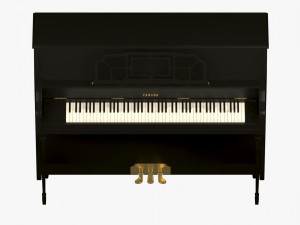 yamaha upright piano Modelo 3D