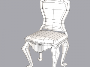 classic chair 0001 3D 模型