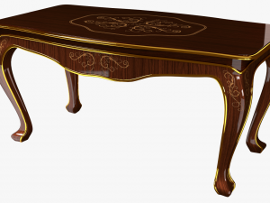 classic table 0001 3D मॉडल