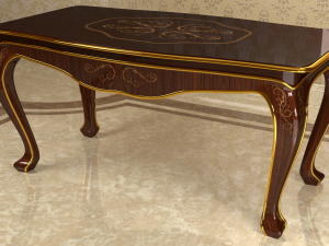 classic table 0001 3D 模型