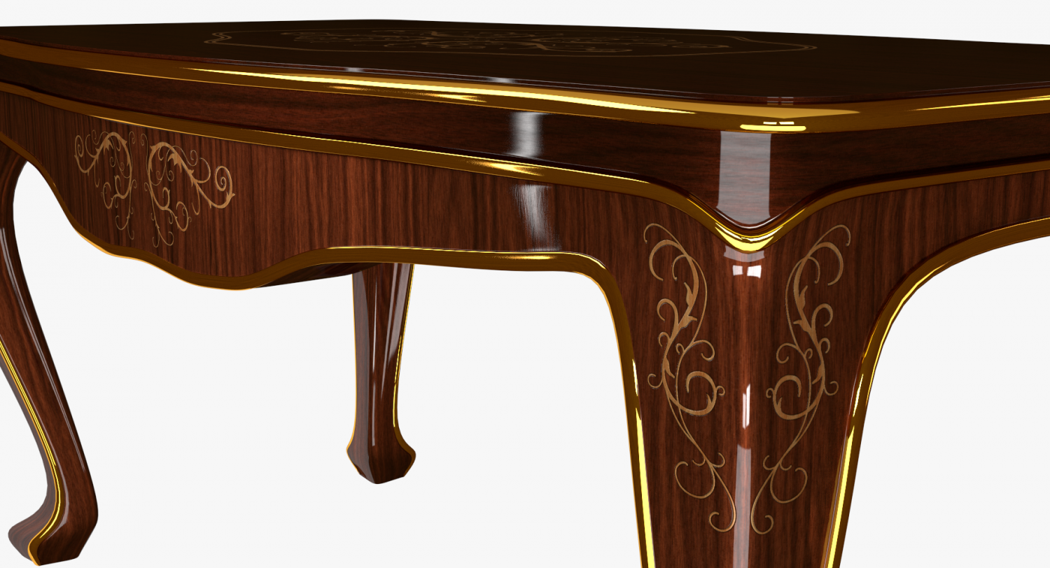 Classic Table 3d Model Free Download