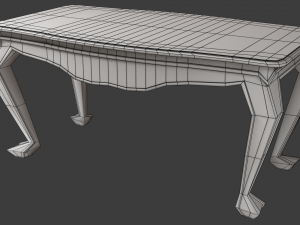 classic table 0001 3D 模型