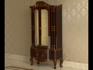 glass cabinet 0001 3D Model