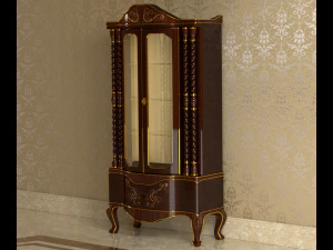 glass cabinet 0001 3D Model