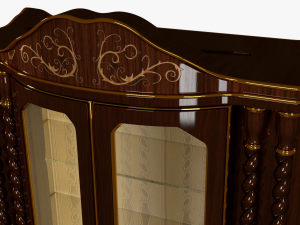 glass cabinet 0001 3D Model
