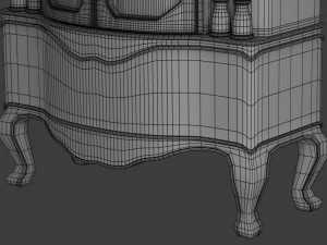 glass cabinet 0001 3D Model