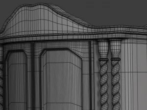 glass cabinet 0001 3D Model