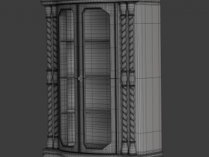 glass cabinet 0001 3D Model