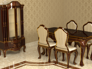 classic living set 0001 Modèle 3D