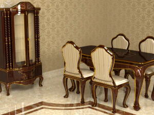 classic living set 0001 3D Model