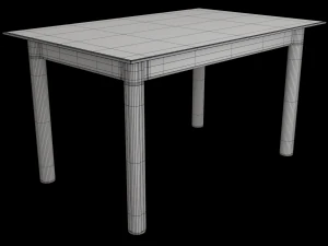 office table 0001 3D Model