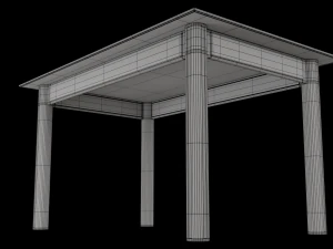 office table 0001 3D Model