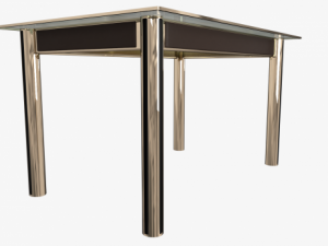 office table and chair 0001 3D 模型