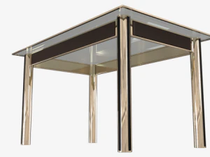 office table and chair 0001 3D Model