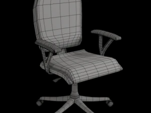 office table and chair 0001 3D Model