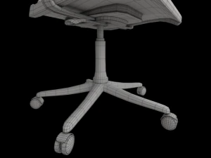 office table and chair 0001 3D Model