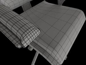 office table and chair 0001 3D Model