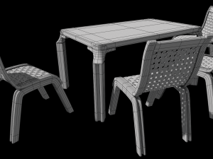 garden set 0001 3D Модель