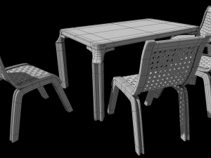 정원 세트 0001 3D 모델