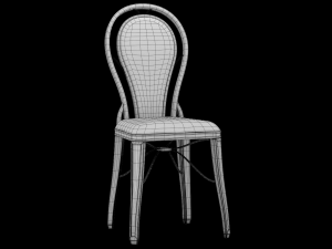 table and chair 0002 3D Model