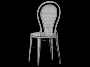 table and chair 0002 3D Model