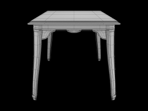 table and chair 0002 3D Model