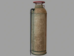 old rusty fire extinguisher 3D Model