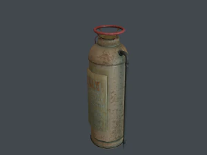 old rusty fire extinguisher 3D Model