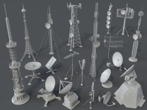 antennas - 20 pieces - part -1 3D Model