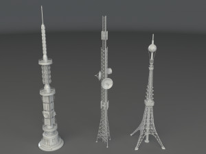 antennas - 20 pieces - part -1 Modelo 3D
