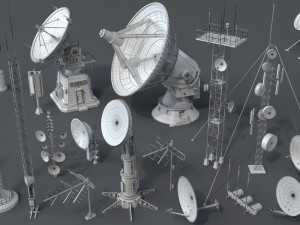 antennas - 20 pieces - part -2 3Dモデル