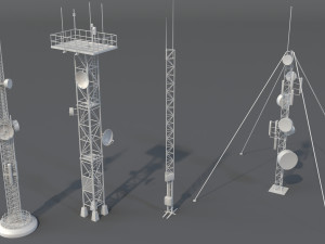 antennas - 20 pieces - part -2 3Dモデル