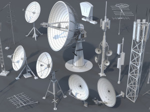 antennas - 21 pieces - part -3 Modelo 3D