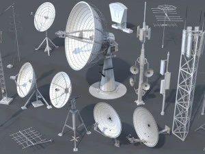 antennas - 21 pieces - part -3 3D Model