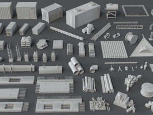 construction pack- 66 pieces 3D Model