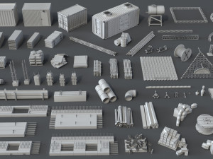 construction pack- 66 pieces 3D मॉडल