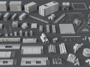 construction pack- 66 pieces 3D Model