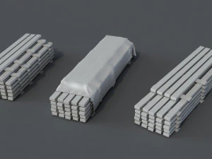 construction pack- 66 pieces 3D Model