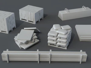 construction pack- 66 pieces 3D Model