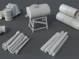 construction pack- 66 pieces 3D Model