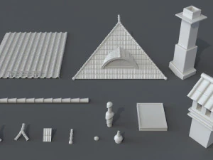 construction pack- 66 pieces 3D Model