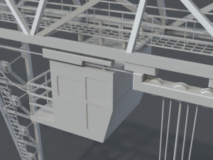 cranes - 10 pieces 3D 模型