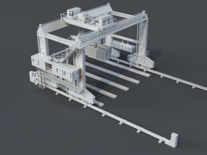 cranes - 11 pieces 3D Model