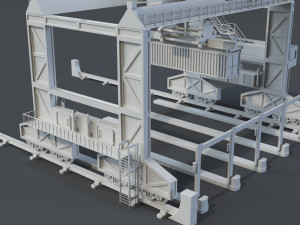 cranes - 11 pieces 3D Model