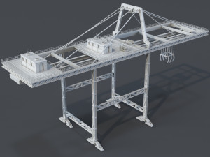 cranes - 11 pieces 3D Model