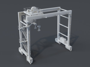 cranes - 11 pieces 3D Model