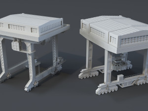 cranes - 11 pieces 3D Model