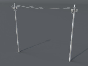 electric towers - 20 pieces Model 3D