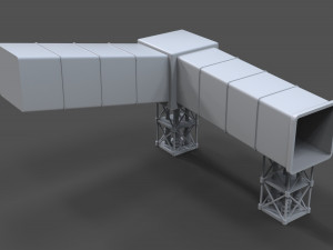 industrial pipes - 15 pieces 3Dモデル